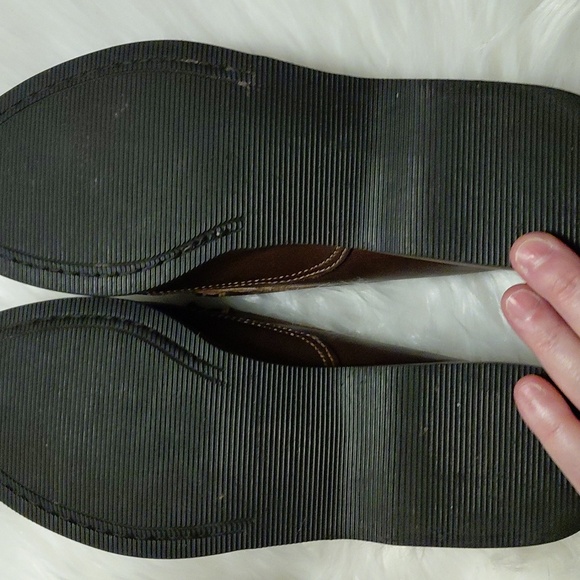 EUC Sebago Brown Leather Loafers 9M Little To No Wear Super Clean Inside - Picture 6 of 7